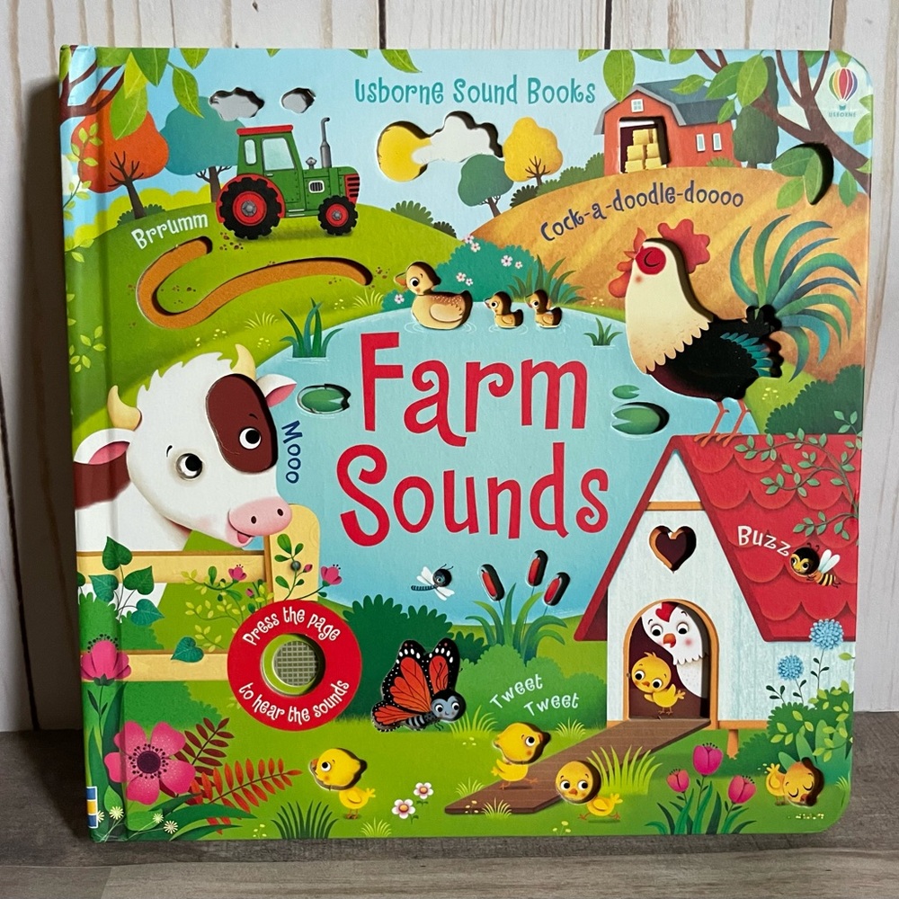 NEW Usborne Sound Books FARM SOUNDS board books children kids educational animal